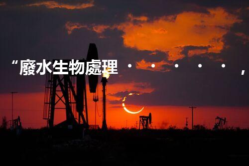 “廢水生物處理，旨在凈化水源，守護碧水藍天”